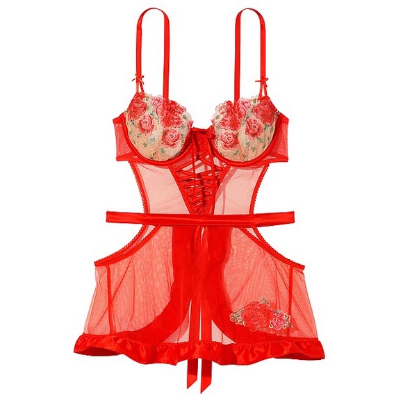 Victoria's Secret Other - NWT VERY SEXY
Wicked Unlined Sheer Dotted Mesh Lace Apron (Size L)